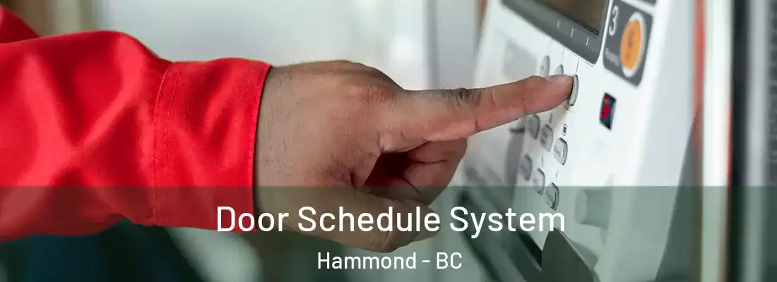  Door Schedule System Hammond - BC